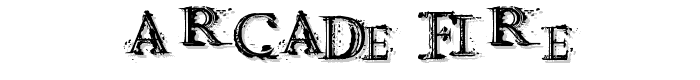 Arcade Fire font